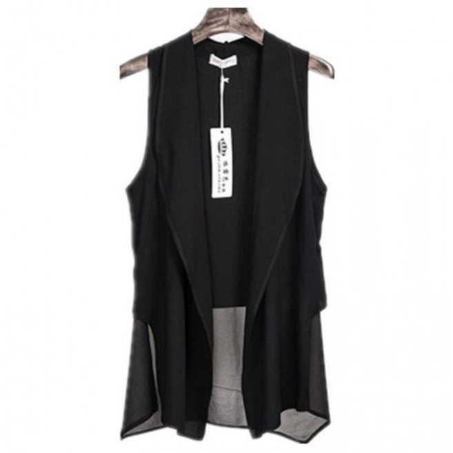 여름 여성 쉬폰 롱베스트 망사 조끼 빅사이즈 로미홀리 18