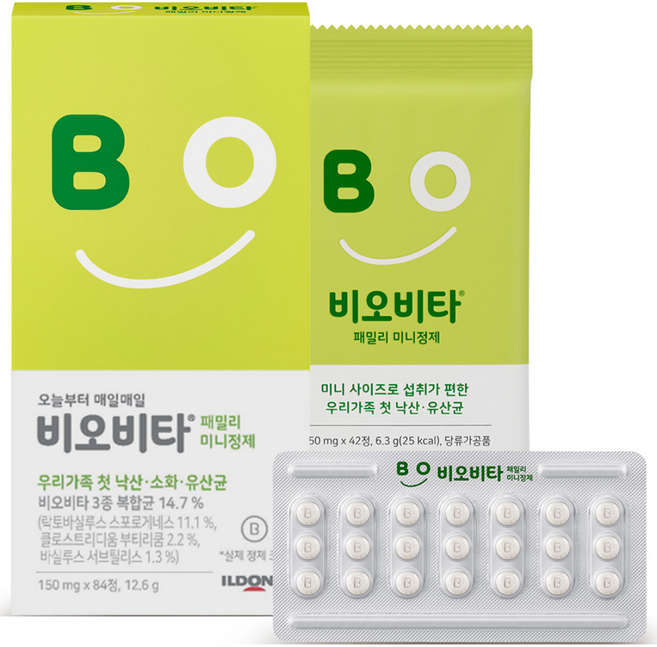 비오비타 패밀리 미니정제 12.6g, 84정, 2개