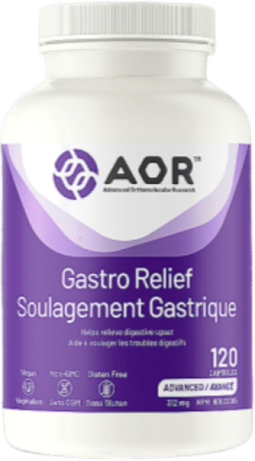 AOR Gastro Relief 120 vegetable capsules 가스트로 릴리프 식물성캡슐 위 건강 위장강화 속쓰림 소화 위장약, 1개, 120정