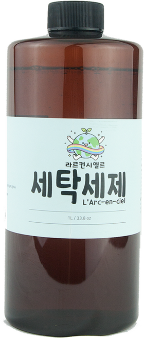 라르컨시엘르 세탁세제 전성분 천연계면활성제 EWG그린등급원료사용 순한세제, 1개, 1L