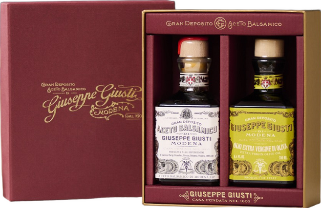 선물세트 주세페주스티 올리브오일 250ml & 1메달 큐빅 발사믹 식초 250ml 쥬세페쥬스티 2종, 1개