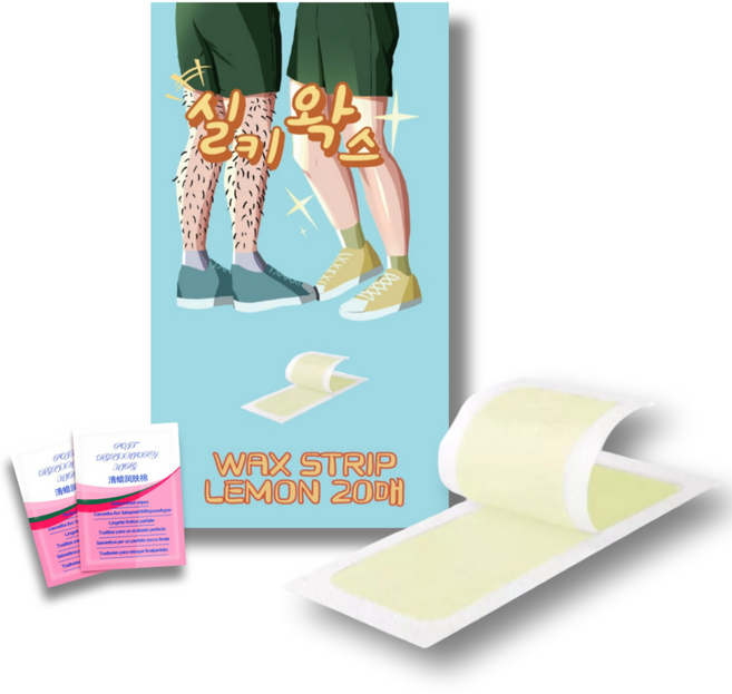 실키왁스 제모패드 레몬 왁스스트립 20매, 1개
