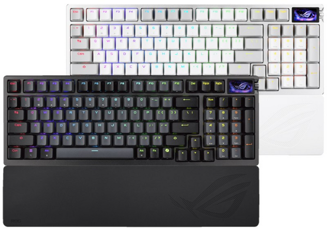 ROG Azoth 96 HE 無線電競鍵盤 磁軸 黑色, 黑色,主商品