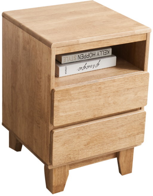 하프탑 고무나무 원목 높은 협탁 (H 620), 단품