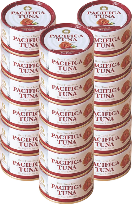 퍼시피카튜나 황다랑어 고추참치 올리브유 참치캔 135g 18개