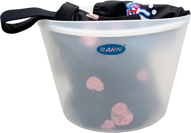 라쿤 실리콘 수영 파우치 방수 수영장 손 수영복 가방 목욕 샤워 염소제거, 1500ML