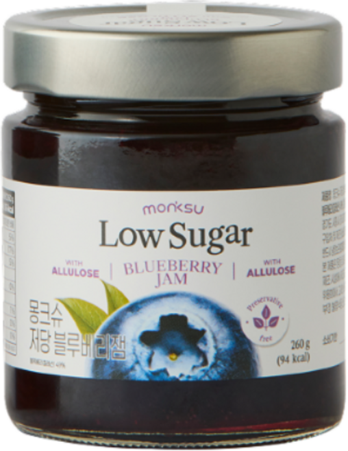 몽크슈 저당 블루베리잼 with 알룰로스, 260g, 1개