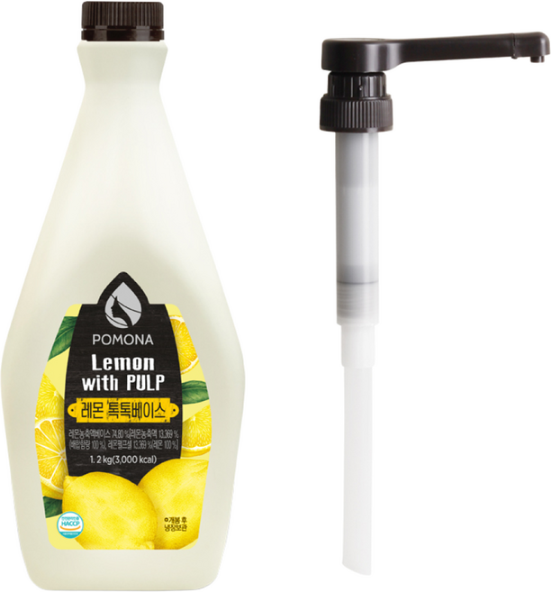 포모나 레몬 톡톡베이스 1.2kg + 전용펌프 세트, 1개