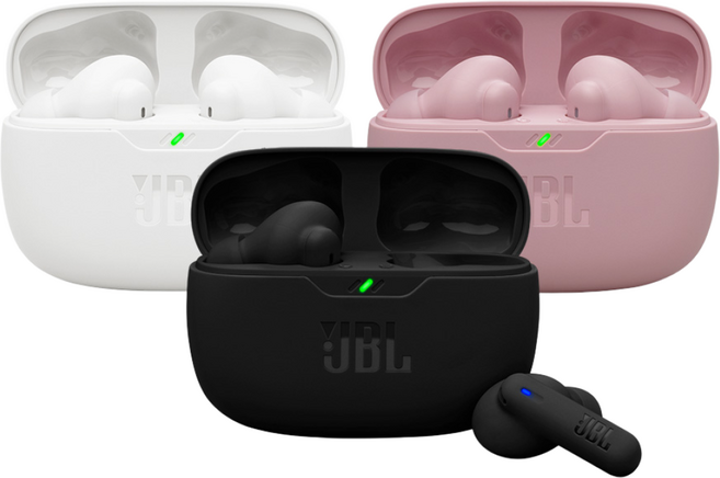 삼성공식파트너 JBL WAVE BEAM 블루투스이어폰 노이즈캔슬링 Pure Bass사운드 최대 40시간 통화품질 IP54 Google Fast Pair 전용앱 가성비 이어폰, 블랙, JBLWBEAMBLK