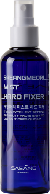 헤어 미스트 픽서 하드 워터 스프레이 강력고정 앞머리 잔머리 스타일링, 1개, 200ml