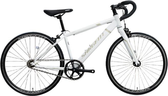 서전트 픽시 자전거 라이트기어 F1 700C 중학생 초등학생 입문용 고정기어 완조립, 1개, 440cm, F1 화이트베이지