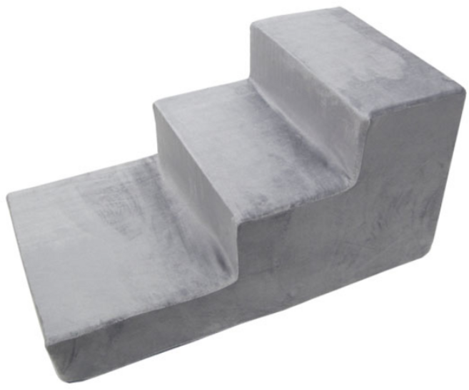 8deco 강아지 계단, 극세사 그레이, 1개