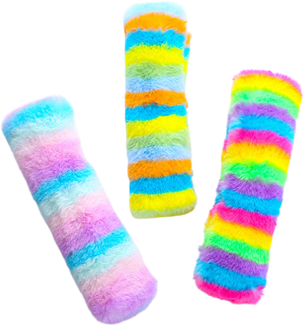 딩동펫 고양이 컬러풀 보들 캣닢 쿠션 바스락 장난감 3종 세트, 레인보우, 마카롱, 포레스트, 1세트