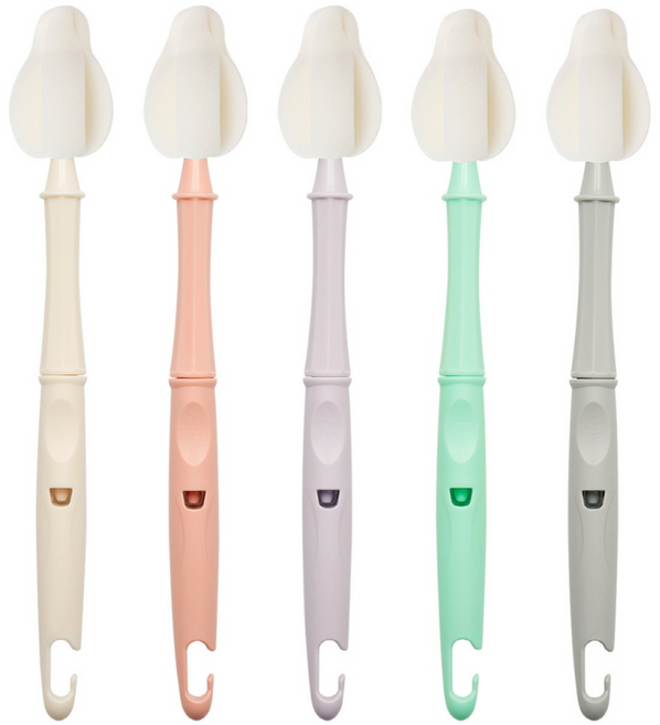 리에또 클린 롱 젖꼭지솔 텀블러 물병 젖병 세척솔, 5개, 롱 클린혼합 5P