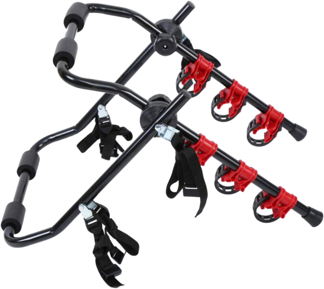 튼튼한 후미형 자전거캐리어 차량용 자전거 캐리어 자전거거치대, 1개, 블랙