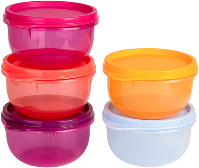 타파웨어 다용도 미니밀폐용기 250ml, 5개