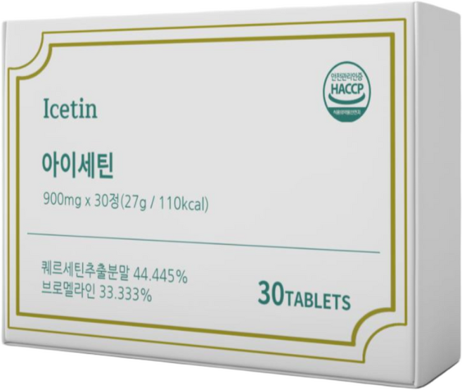 아이세틴 독일 퀘르세틴 브로멜라인 1000mg 30정, 1박스