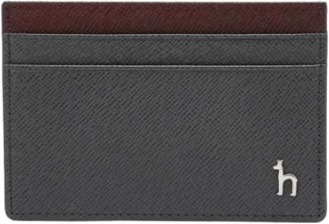 헤지스 퍼피장식 단색 소가죽 카드지갑 (선물포장)