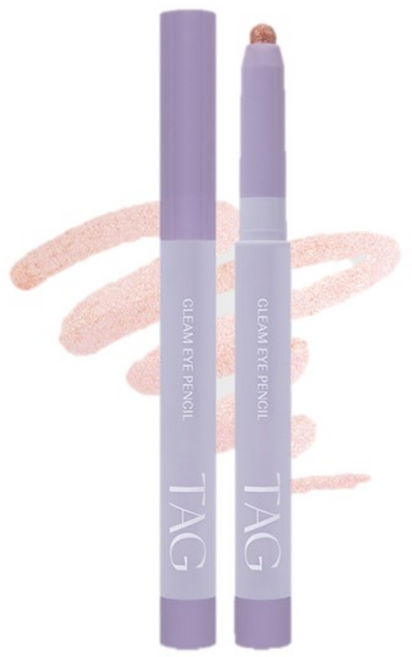 TAG 글림 아이 펜슬, G02 코랄 스팽글, 1개