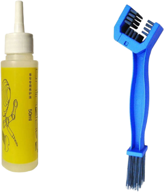 make speed 자전거오일1P + 자전거체인 청소솔1P 세트, 자전거오일1P+청소솔1P 블루, 1개