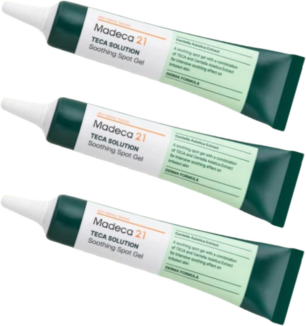 마데카21 테카 솔루션 수딩 스팟 젤 + 코즈멧 압축 마스크팩 무료 증정 (주문당), 3개, 15ml