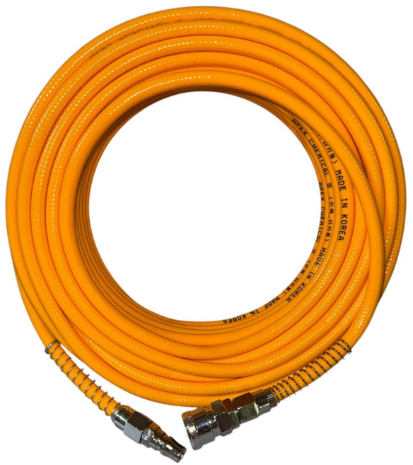 에이팩스케미칼 국산 에어호스 임팩 타카호스 니플 장착 6.5mm x 10m, 1개