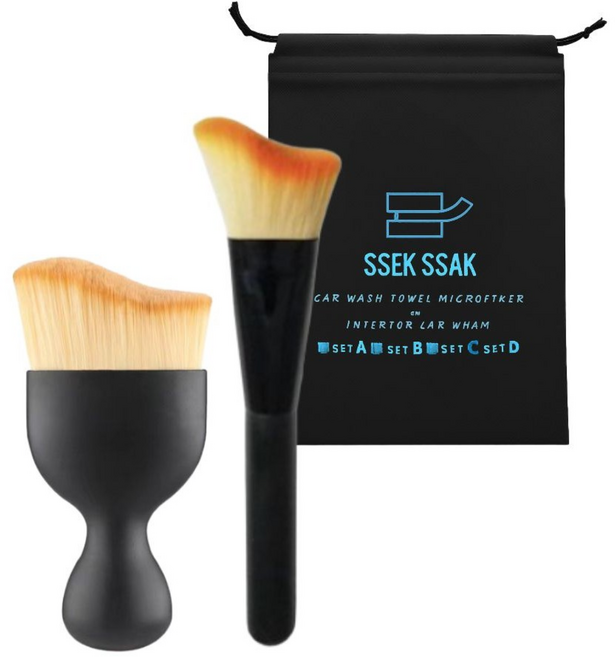 쓱싹 디테일링 먼지제거 브러쉬 2P, 2개, 혼합색상
