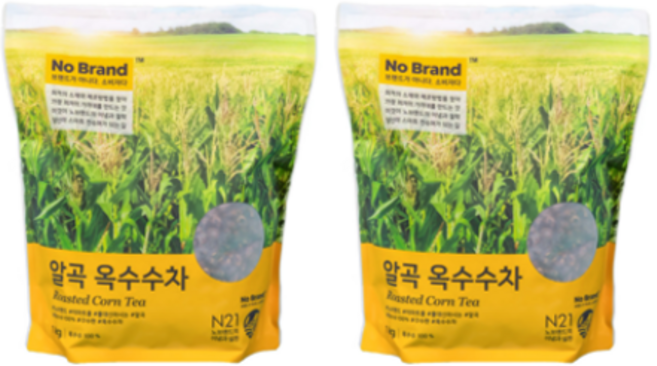 노브랜드 알곡옥수수차 1kg, 2개, 2개, 1개입