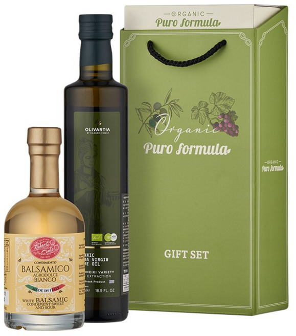 올리바티아 올리브오일 로베르토 화이트 발사믹식초 선물세트, 1세트