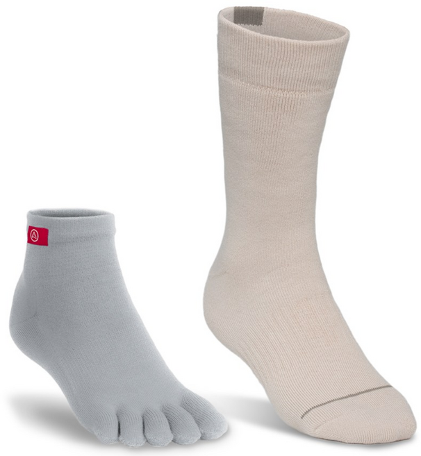 인진지 트레일러 퍼포먼스 세트 쿨맥스 Full Buffer 등산 양말 세트, 1개, 아이보리