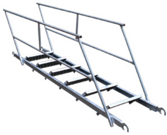 비티계단 규격 폭 500mm에 길이 2515mm C형 틀비계용 가설재, 1개