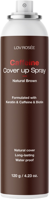 로브로제 카페인 흑채 스프레이 120g, 1개, 자연갈색