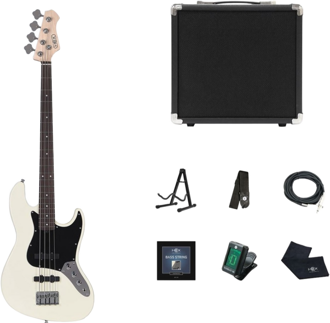 헥스 베이스기타 B100/R100+15와트앰프+스탠드외사은품, B100R S/IV, 1개