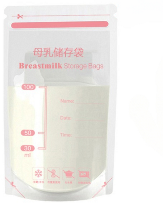 母乳保鮮袋 冷凍母乳袋 150ml 食品級材質 獨立包裝 精準刻度 安心儲存母乳, 1個, 30個裝