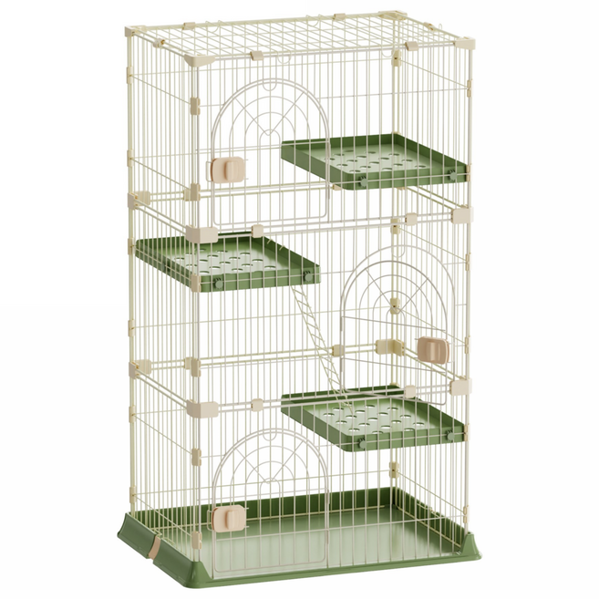 Homall 반려동물 케이지 고양이 철장 대형 캣타워, 1개, 그린