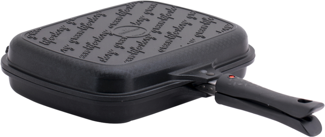 퀸센스 연기안나는 양면팬 대/특대형 생선구이 고구마구이 만능팬, 1개, 큐빅, 32cm