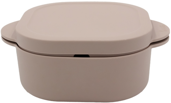 네오실리 렌지쏙찜 국산 프리미엄 실리콘 찜기 소형, 웜베이지