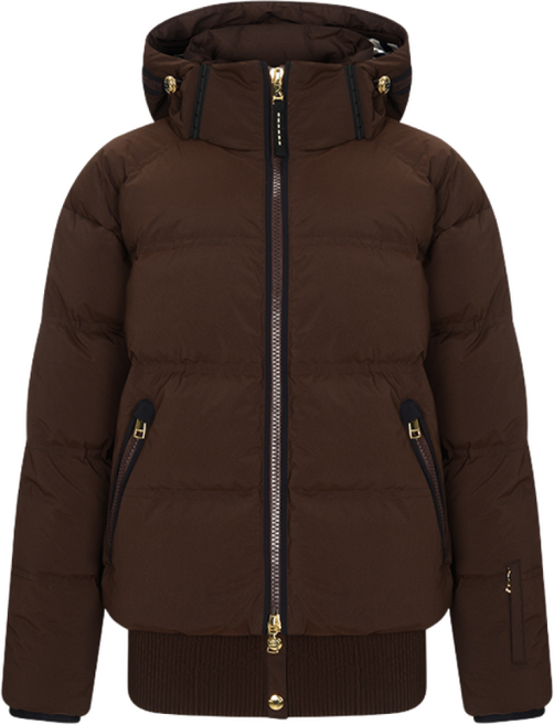 [보그너] 여성 후드지퍼 구스다운 점퍼 WINE