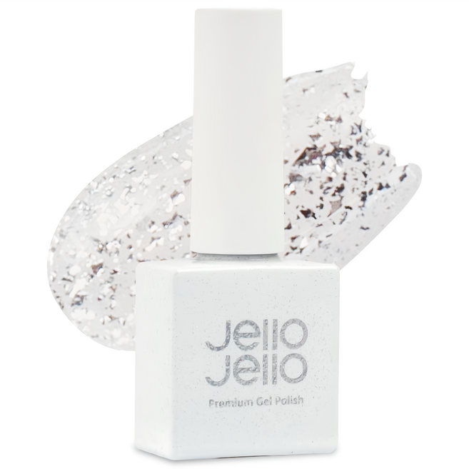 Jello Jello 高級凝膠指甲油, JG-15 92.5 Silve, 10ml, 1個