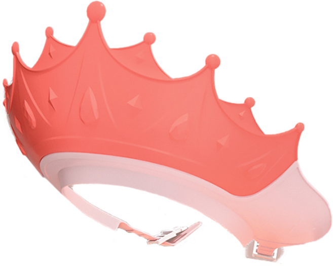 왕관 아기 샴푸캡, 핫핑크, 1개