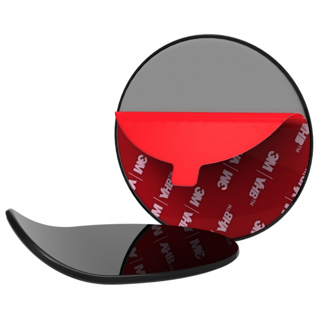 [1+1 세트] 초강력 내비게이션 거치대 흡착판 업그레이드된 강편 흡착판 곡면 밀착 가능한 흡착판, 3M 뒷면 접착제 & 82mm 접시[추천], 2개