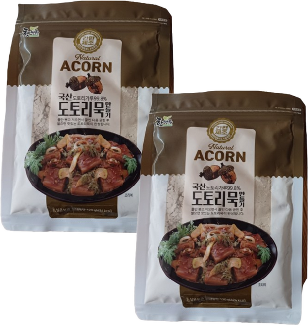 김포맥아식품 국산 도토리 묵 가루 120g 만들기 쉬운, 2개