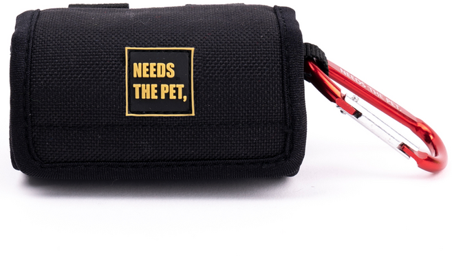 니즈더펫 인터라켄 커스텀 푸푸백 배변봉투 가방, 블랙, 1개입, 1개