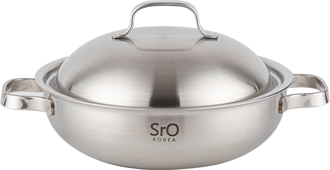 홈셰프 SrO 국산 통삼중 스텐 304 냄비 편수 양수 전골 IH 인덕션 겸용, 통3중, 20궁중 파티웍, 1개