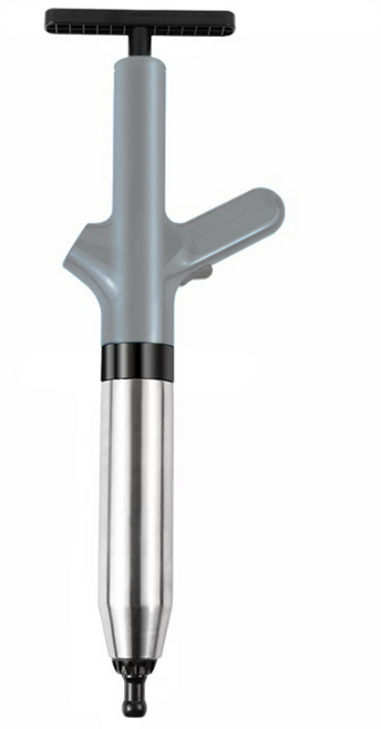 비오리빙 스테인리스 고압 압축 뚫어뻥 화장실 배수구 세면대, 그레이