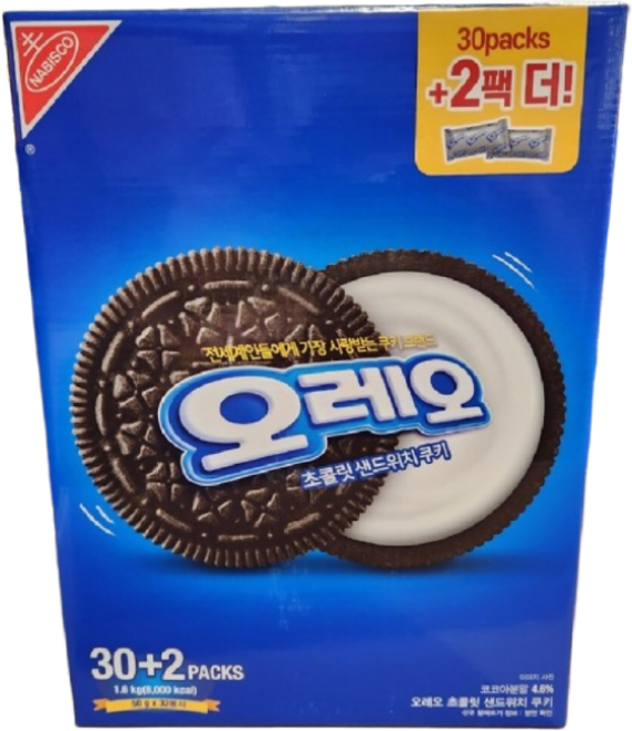 동서 오레오 화이트 샌드위치 쿠키, 50g, 32개