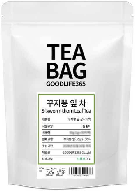 굿라이프365 친환경 티백망 꾸지뽕잎차 삼각티백, 1g, 50개입, 1개