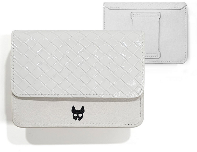 골프 거리측정기 케이스 쉐필드 골프힙색 파우치 겸용 벨트호환형 남녀공용, 화이트