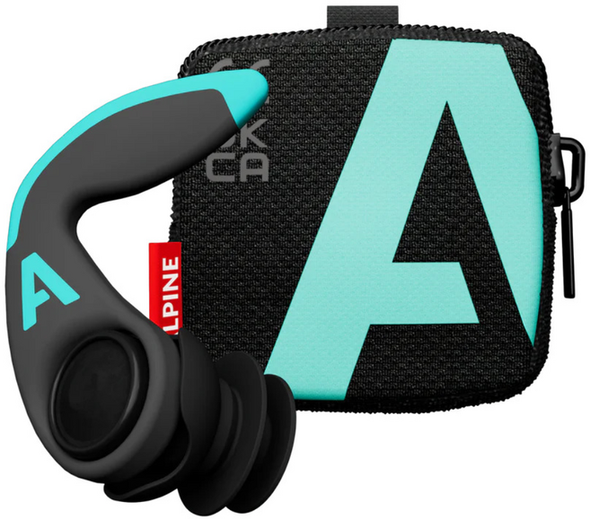 알파인 워터세이프 프로 서핑 귀마개 방수 수영 이어플러그 샤워 물놀이, 검정, 1개