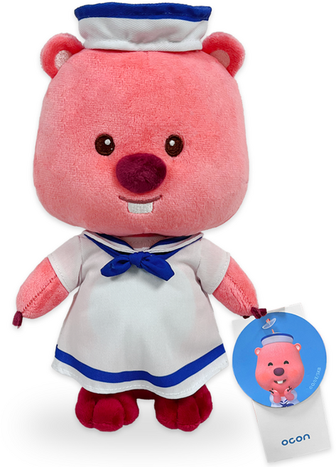 뽀로로극장판 바닷속 대모험 루피 마린룩 캐릭터 애착 봉제 인형 26cm, 1개, 혼합